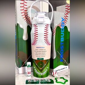 SoldOutOnline FrostBuddy Baseball Drip Bottle Buddy Tumbler! 24oz ~ NIB MultiUse